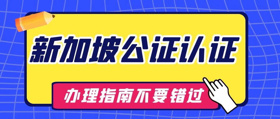 新加坡无犯罪记录公证认证